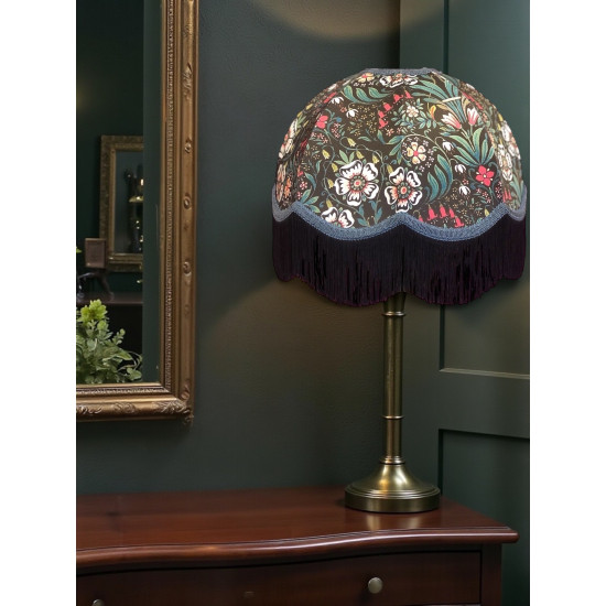 William Morris Molly Black Slate Dome Lampshade