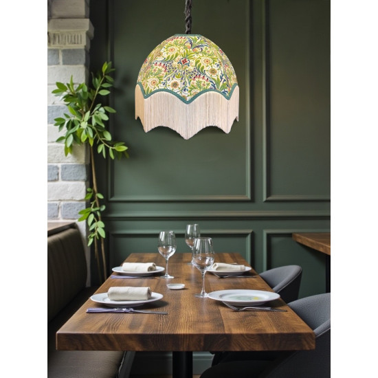 William Morris Molly Natural Parachute Dome Lampshade