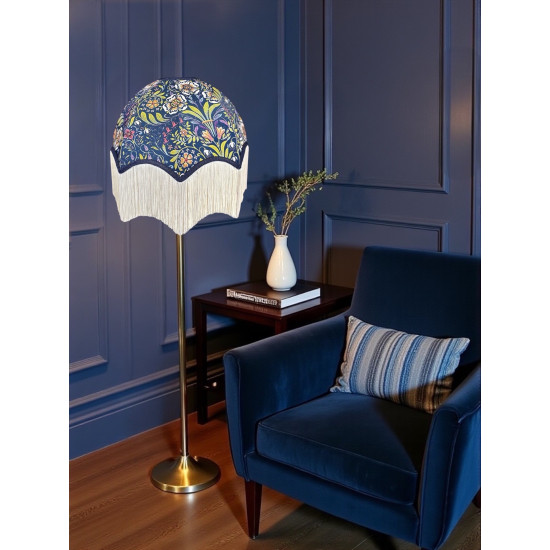 William Morris Molly Blue Parachute Dome Lampshade