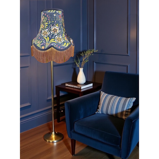 William Morris Molly Blue Gold Lampshade