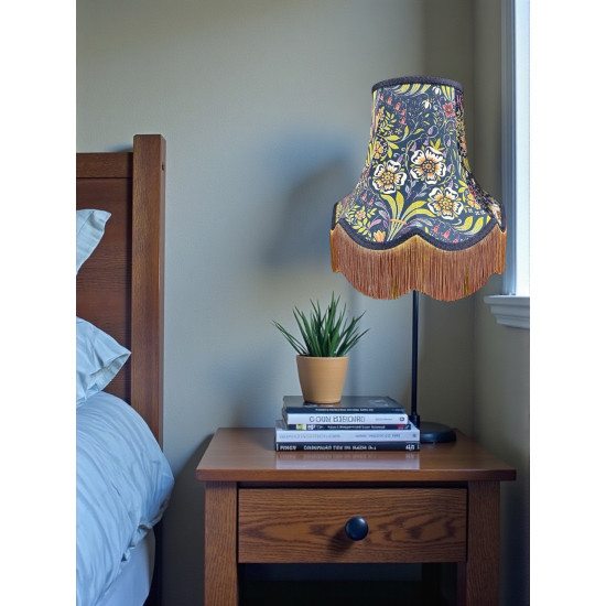 William Morris Molly Blue Gold Lampshade