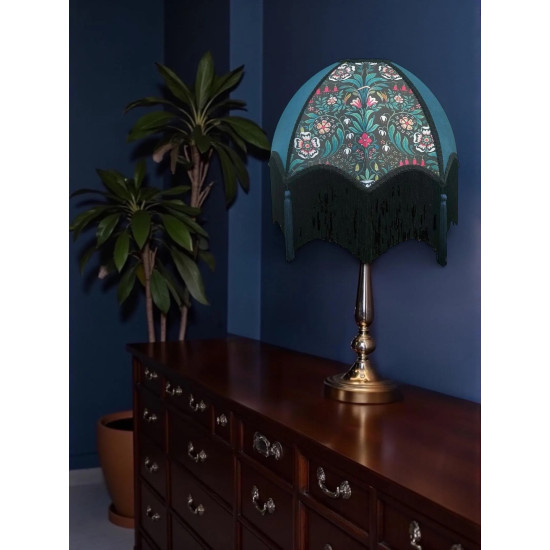 William Morris Molly Blue Panel Parachute Dome Lampshade
