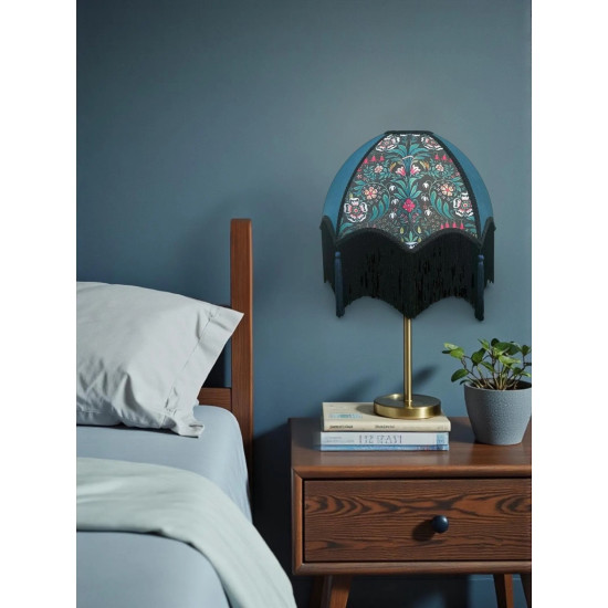 William Morris Molly Blue Panel Parachute Dome Lampshade