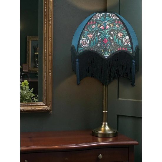 William Morris Molly Blue Panel Parachute Dome Lampshade