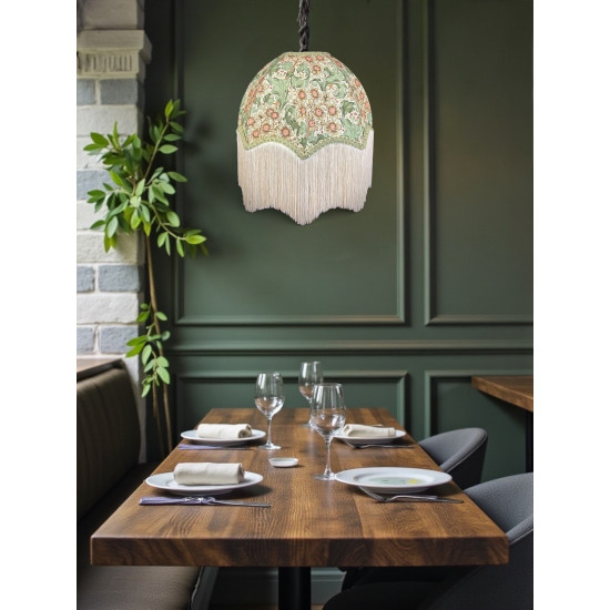 William Morris Orchid Buttercup Sage Parachute Dome Lampshade