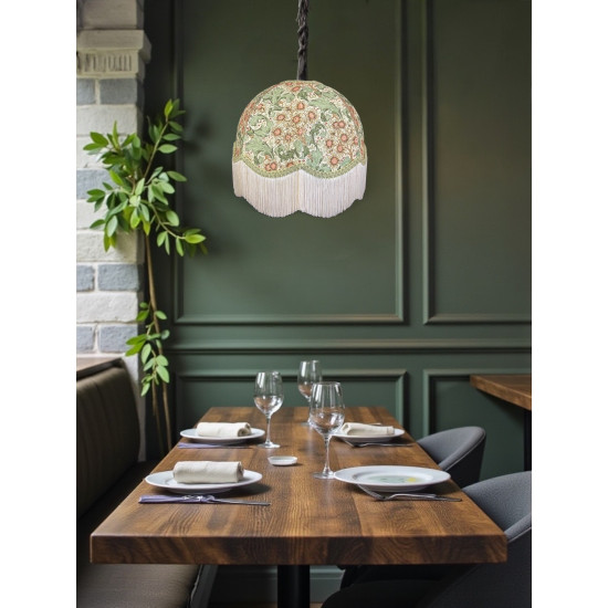 William Morris Orchid Buttercup Sage Dome Lampshade