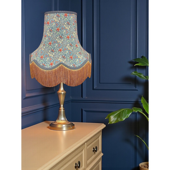 William Morris Snakeshead Blue Lampshade