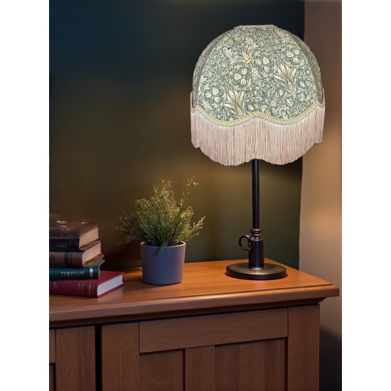 William Morris Snakeshead Forest Green Coffee Dome Lampshade
