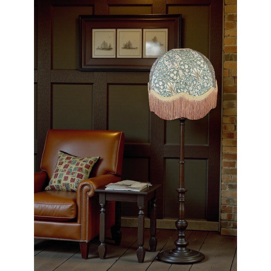 William Morris Snakeshead Forest Green Gold Dome Lampshade