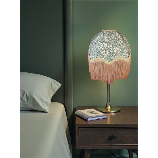 William Morris Snakeshead Forest Green Gold Parachute Dome Lampshade