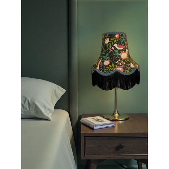 William Morris Strawberry Thief Black Lampshade