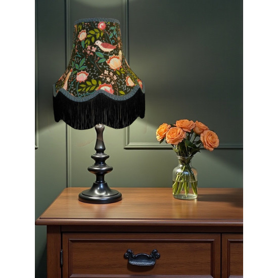 William Morris Strawberry Thief Black Lampshade