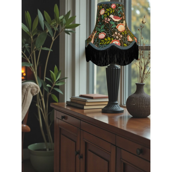 William Morris Strawberry Thief Black Lampshade