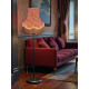 William Morris Strawberry Thief Crimson Gold Lampshade