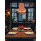 William Morris Strawberry Thief Crimson Gold Lampshade