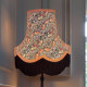 William Morris Strawberry Thief Ebony Orange Lampshade