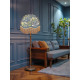 William Morris Strawberry Thief Navy Slate Dome Lampshade