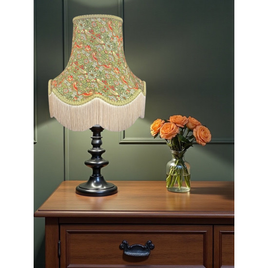 William Morris Strawberry Thief Sage Green Lampshade