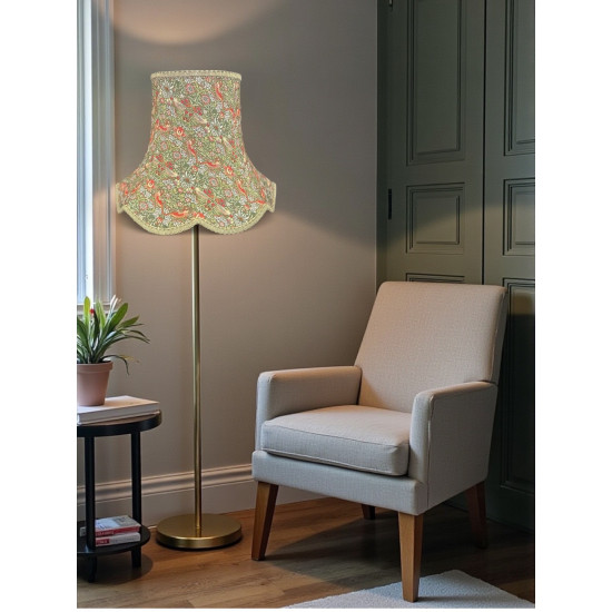 William Morris Strawberry Thief Sage Modern Lampshade