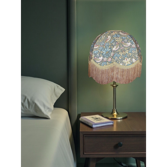 William Morris Strawberry Thief Teal Dome Lampshade