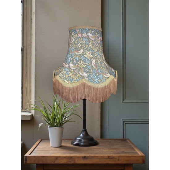 William Morris Strawberry Thief Teal Lampshade