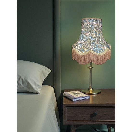 William Morris Strawberry Thief Teal Lampshade
