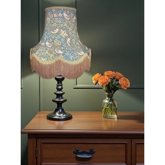 William Morris Strawberry Thief Teal Lampshade
