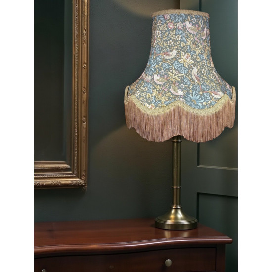 William Morris Strawberry Thief Teal Lampshade