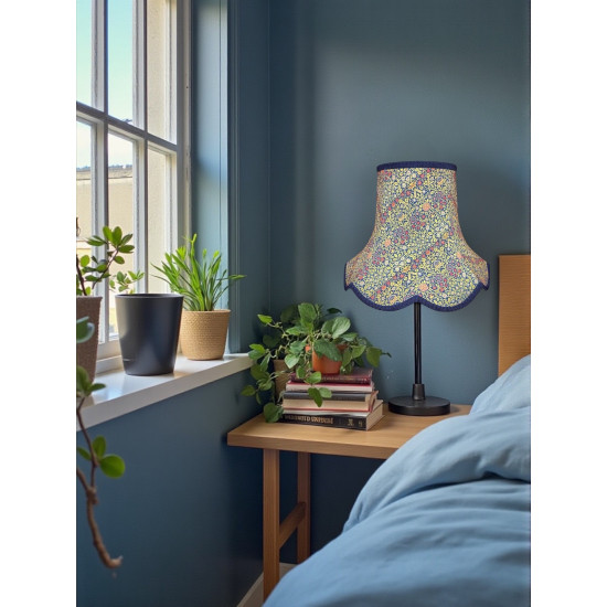 William Morris Violet and Columbine Navy Modern Lampshade