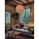William Morris Willow Bough Crimson Dome Lampshade