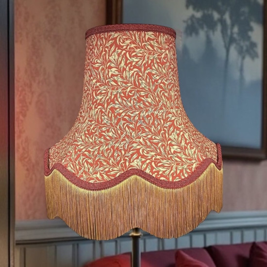 William Morris Willow Bough Crimson Lampshade