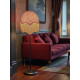 William Morris Willow Bough Crimson Parachute Dome Lampshade