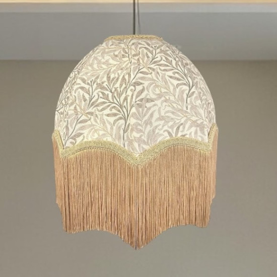 William Morris Willow Bough Natural Gold Parachute Dome Lampshade