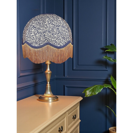 William Morris Willow Bough Navy Dome Lampshade