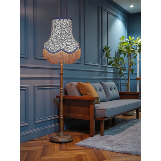 William Morris Willow Bough Navy Lampshade