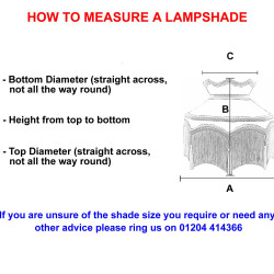Oyster Dorchester Downton Abbey Crown Fabric Lampshade